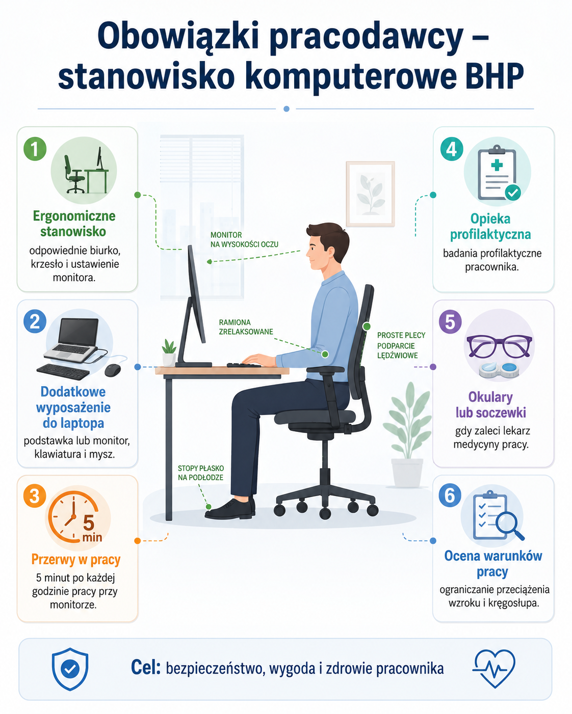 BHP na stanowisku komputerowym