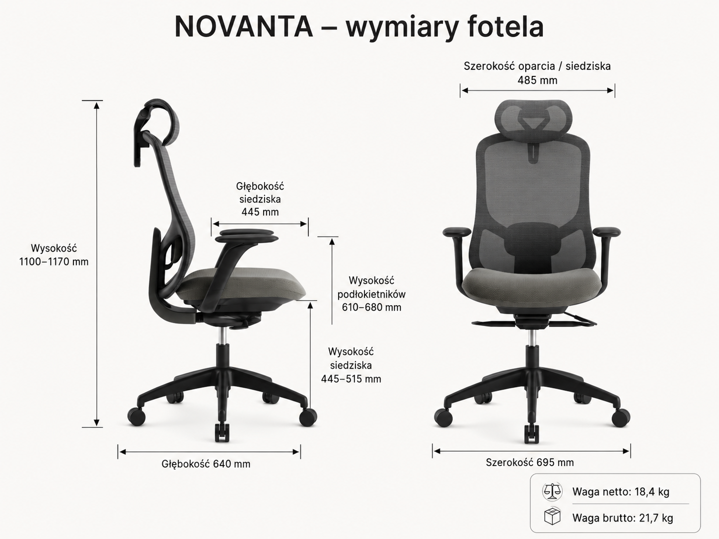 Fotel biurowy Novanta